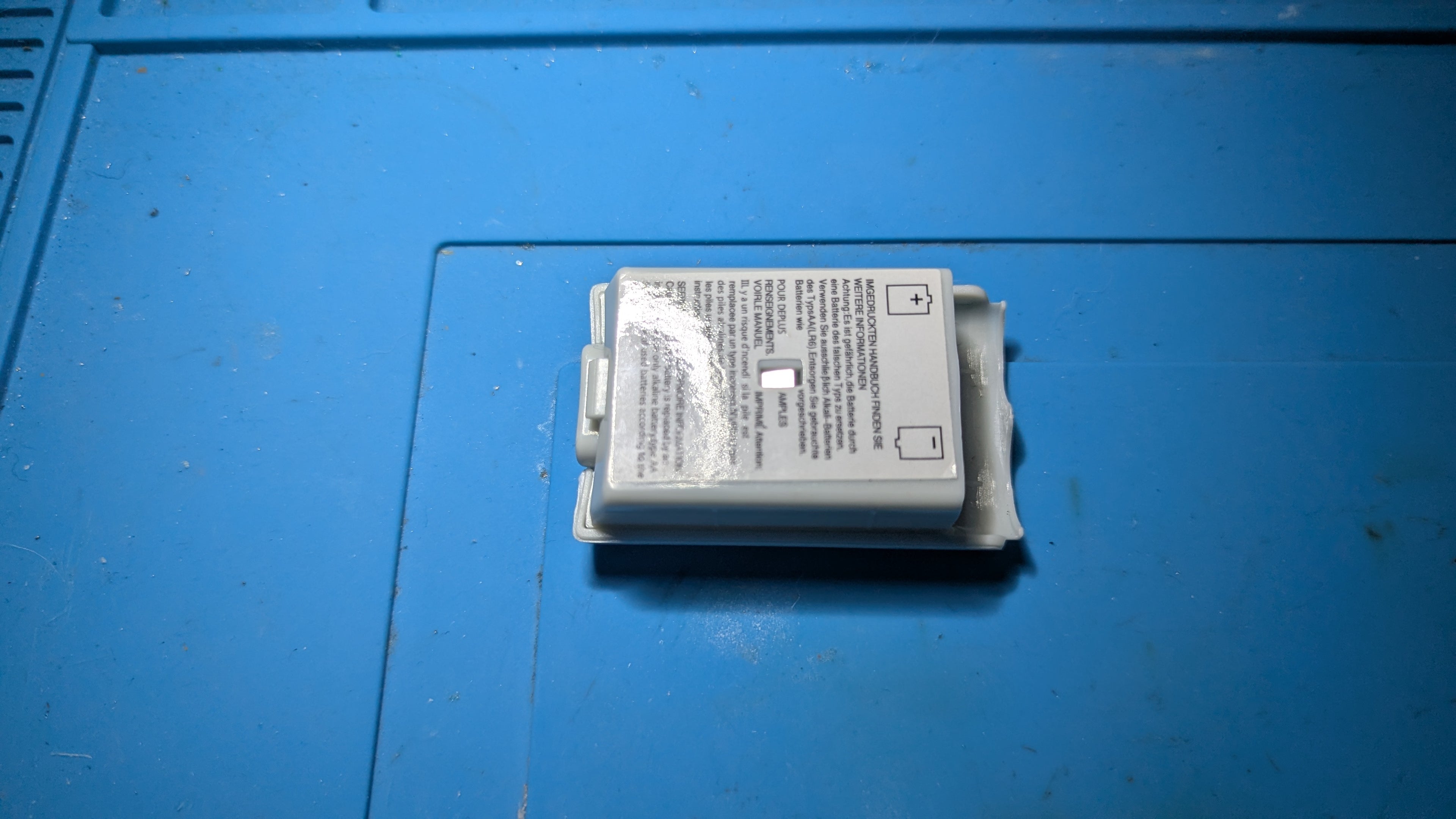 Batterilucka / Batterihållare för Xbox 360 Trådlös Kontroll (AA-batterier) - Vit