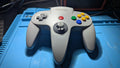 Nintendo 64 (N64) Originalkontroll – Grå (Färdigrenoverad med NY Joystick!)